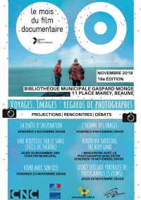 Le Mois du Film Documentaire. Du 2 au 29 novembre 2018 à Beaune. Cote-dor.  20H30